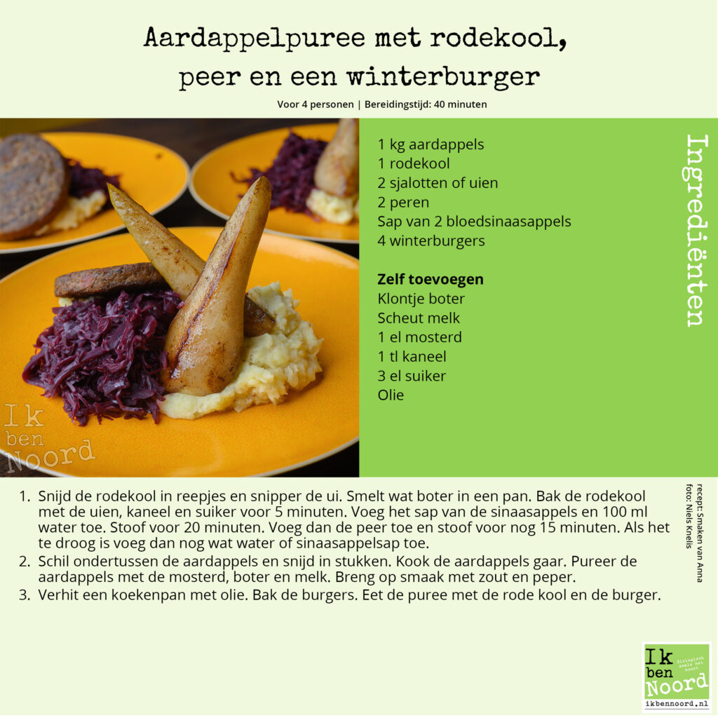 Rodekoolaardappelpuree