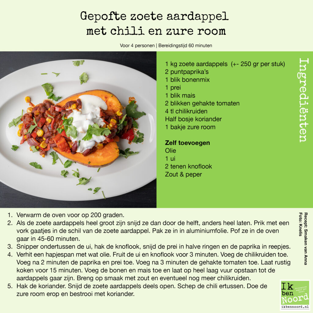 Gepoftezoeteaardappelchili